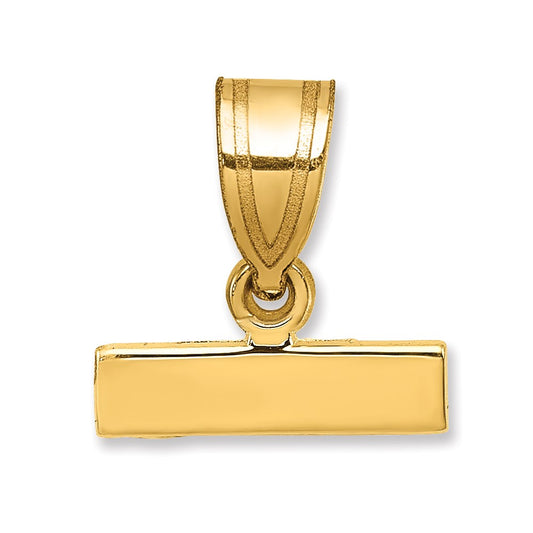 10ky Casted Small Polished Top Charm