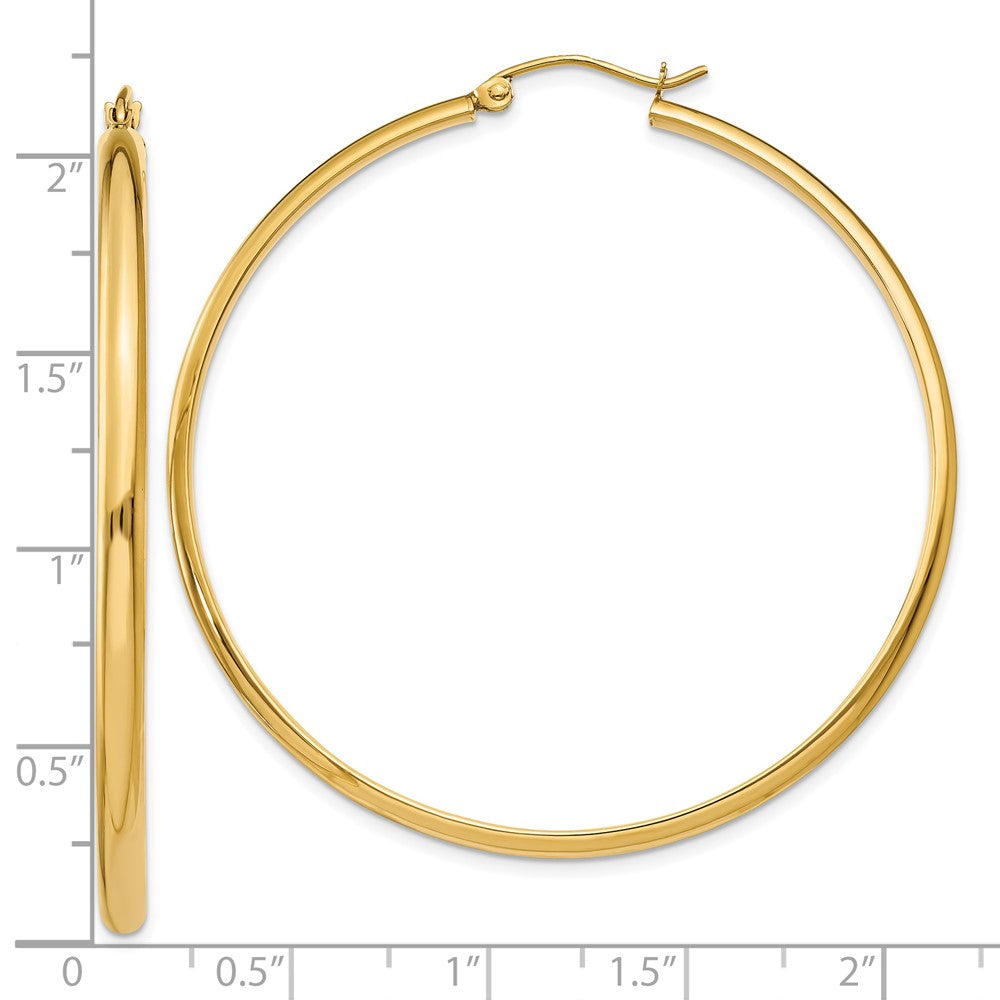 10k Polished Hoop Earring