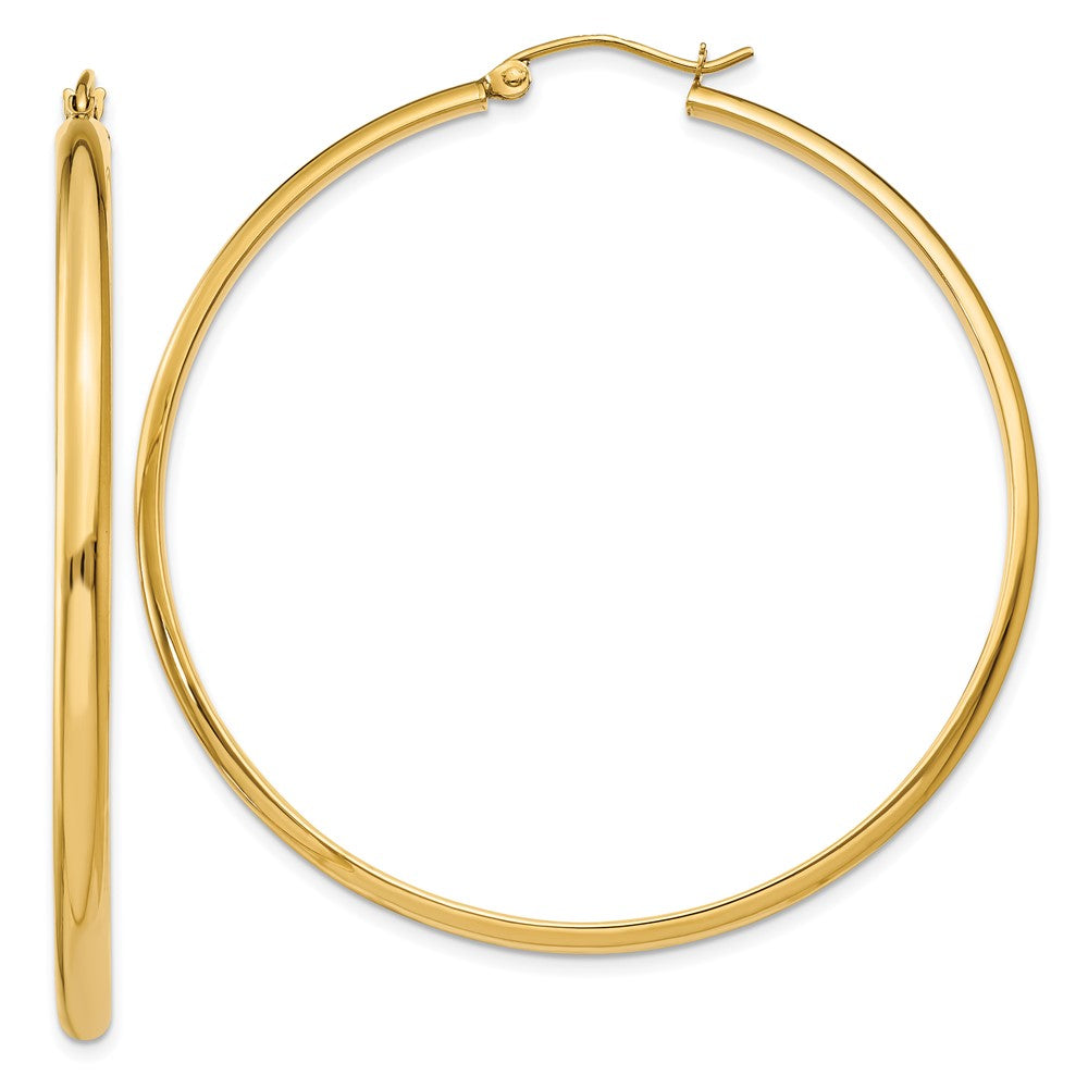 10k Polished Hoop Earring