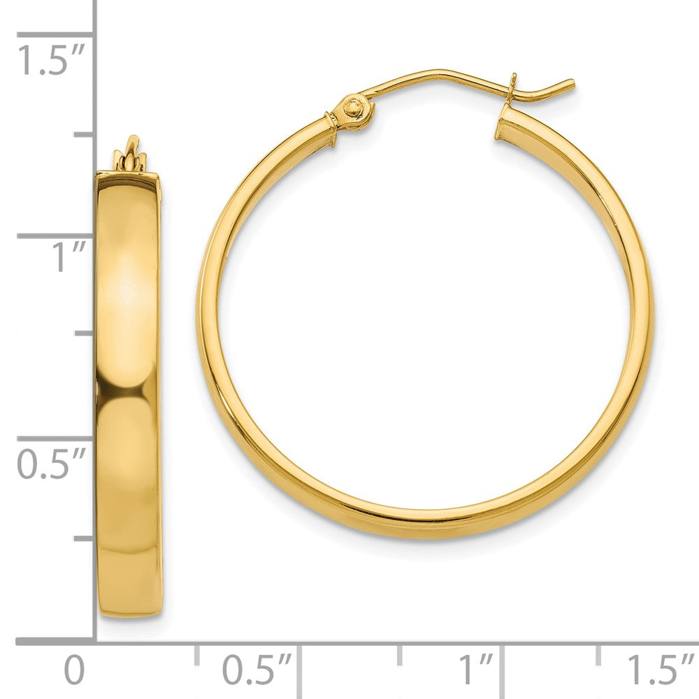 10k Polished Hoop Earring
