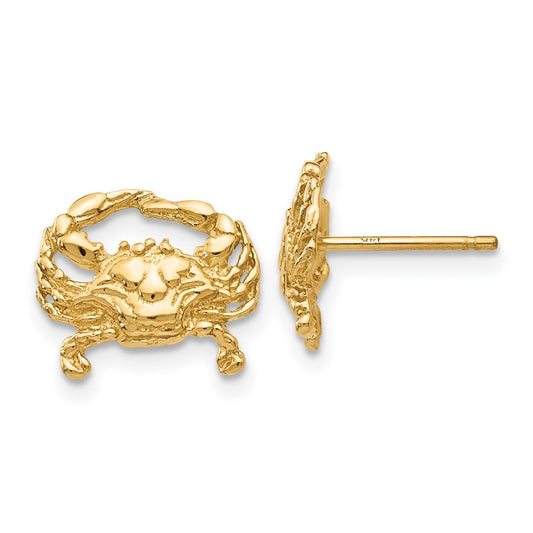 10k Crab Post Earrings
