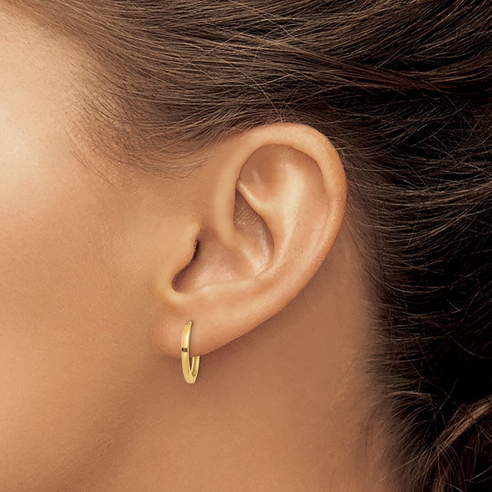 10k Hinged Hoop Earrings