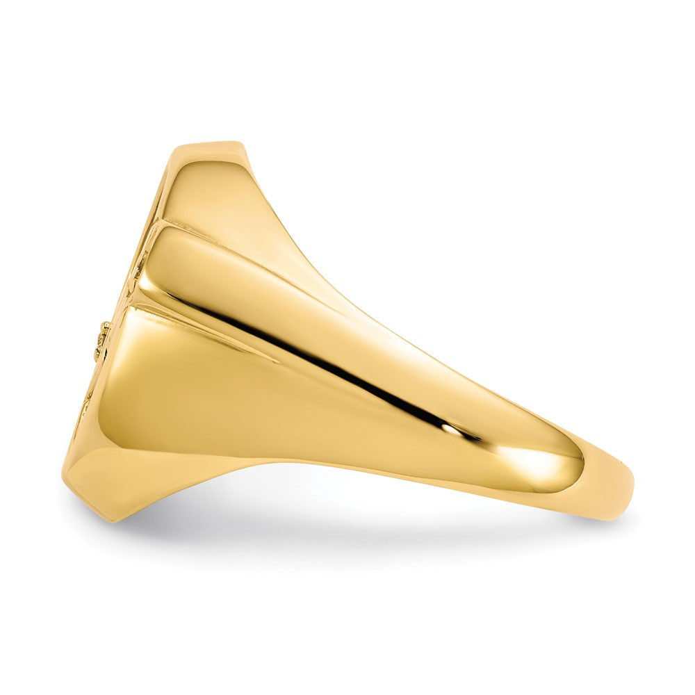 14k Men's Diamond and Black Onyx DAD Ring