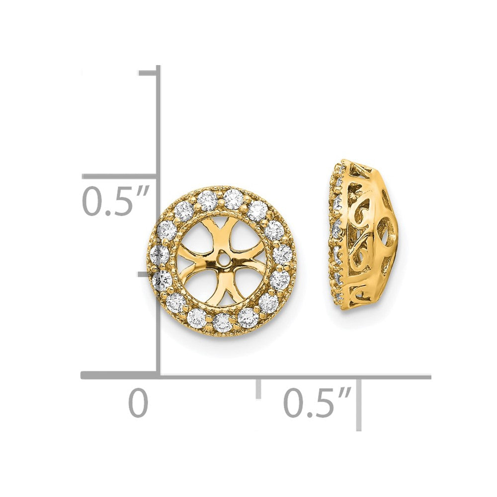 10k AA Diamond Earring Jacket
