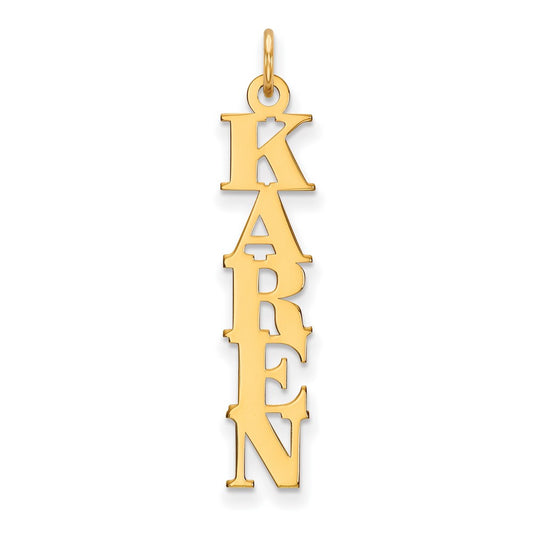 10k Yellow Gold Name Plate Charm