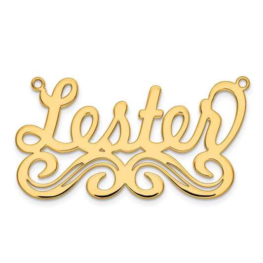 10k Yellow Gold Large Polished Name Plate