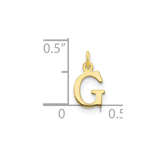 10ky Cutout Letter G Initial Charm