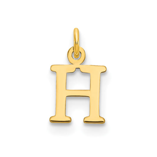 10ky Cutout Letter H Initial Charm