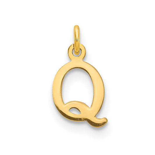 10ky Cutout Letter Q Initial Charm