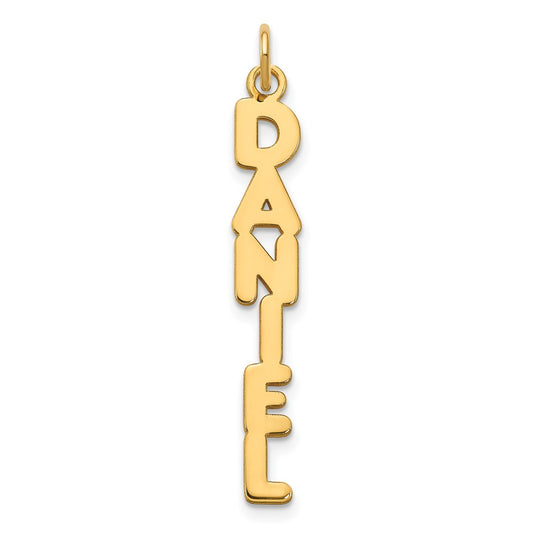 10k Yellow Gold Kimberly Font Name Plate Charm