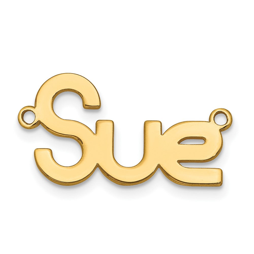 10k Yellow Gold  Polished Name Plate