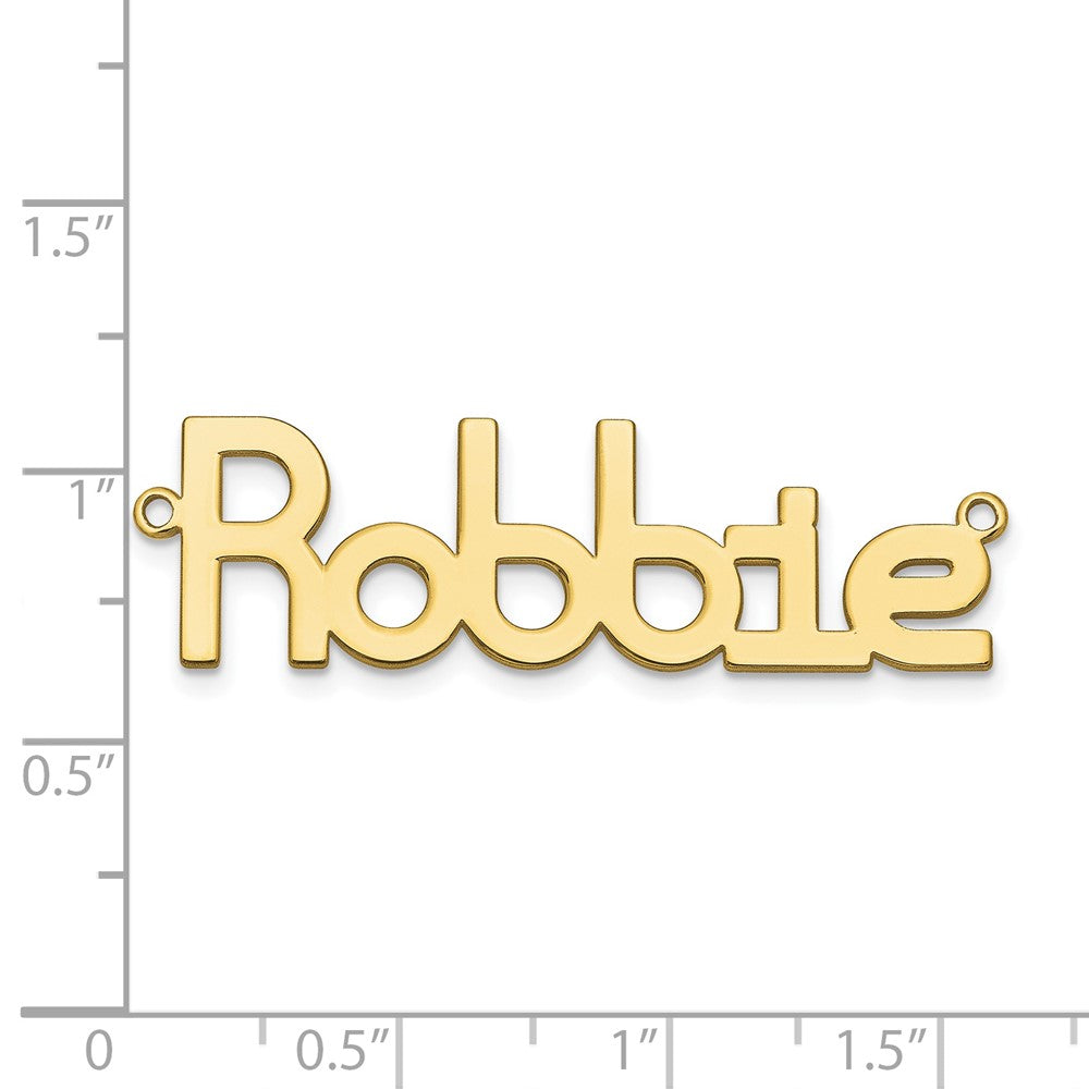 10k Yellow Gold  Polished Name Plate