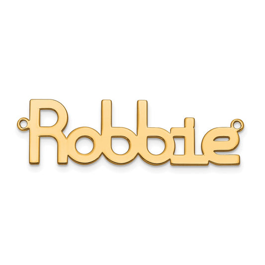 10k Yellow Gold  Polished Name Plate