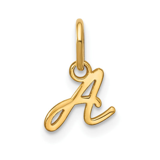 10KY Upper case Letter A Initial Charm