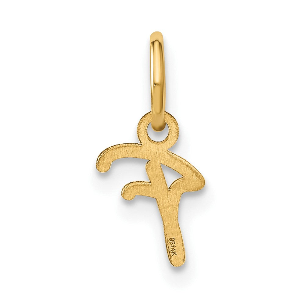 10KY Upper case Letter F Initial Charm