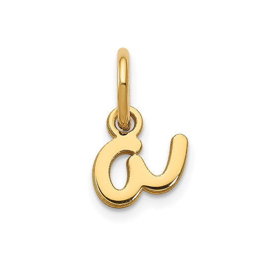 10KY Lower case Letter A Initial Charm