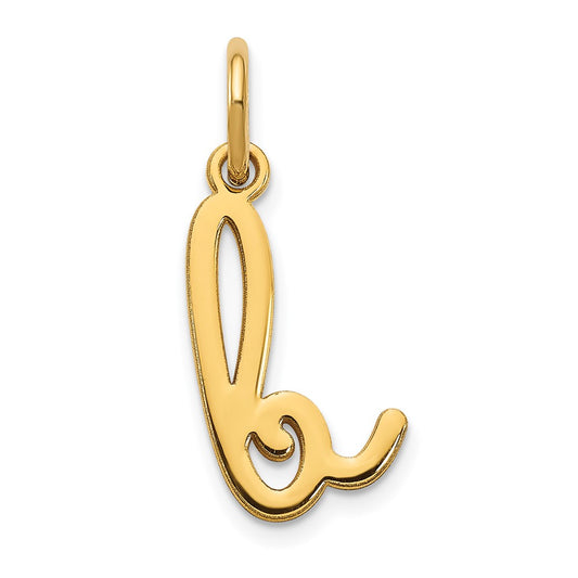 10KY Lower case Letter B Initial Charm
