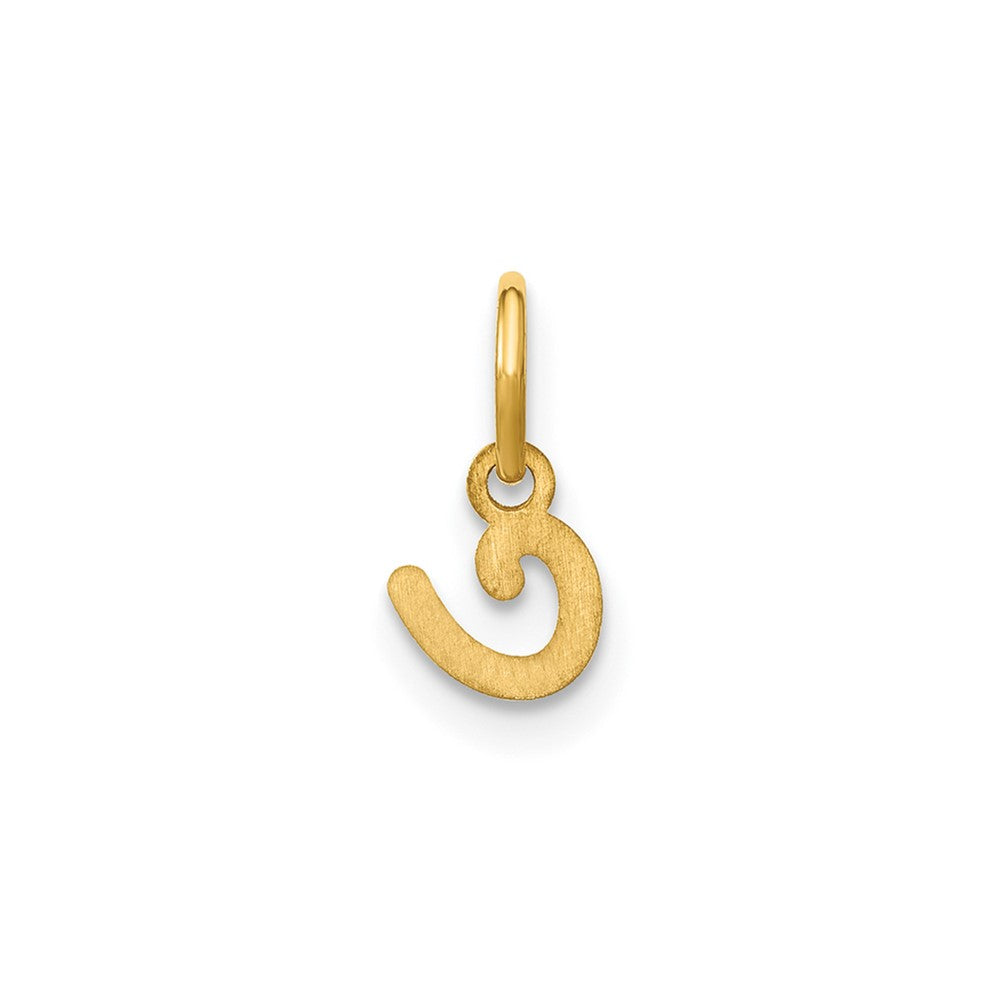 10KY Lower case Letter C Initial Charm