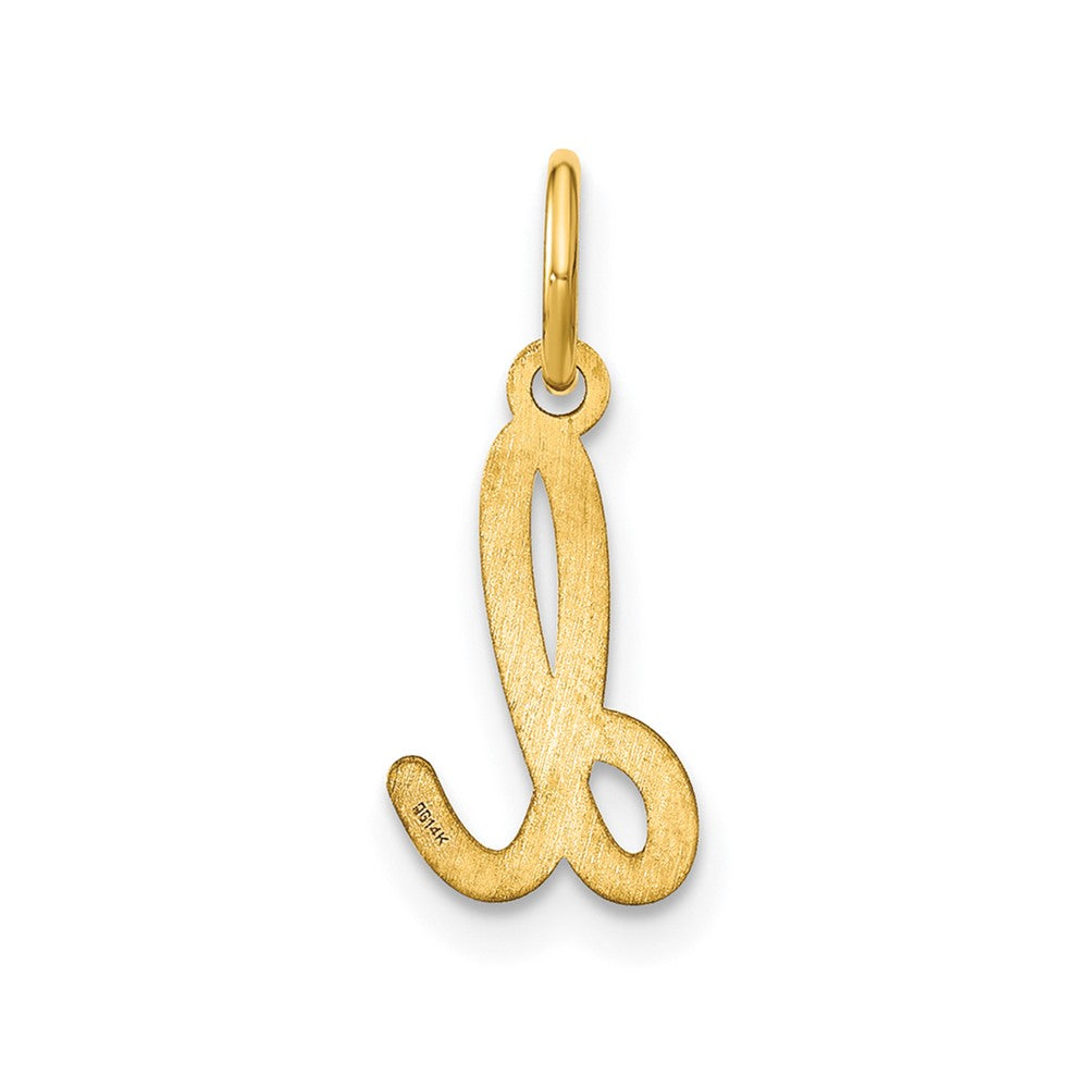 10KY Lower case Letter D Initial Charm