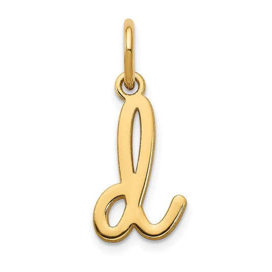 10KY Lower case Letter D Initial Charm