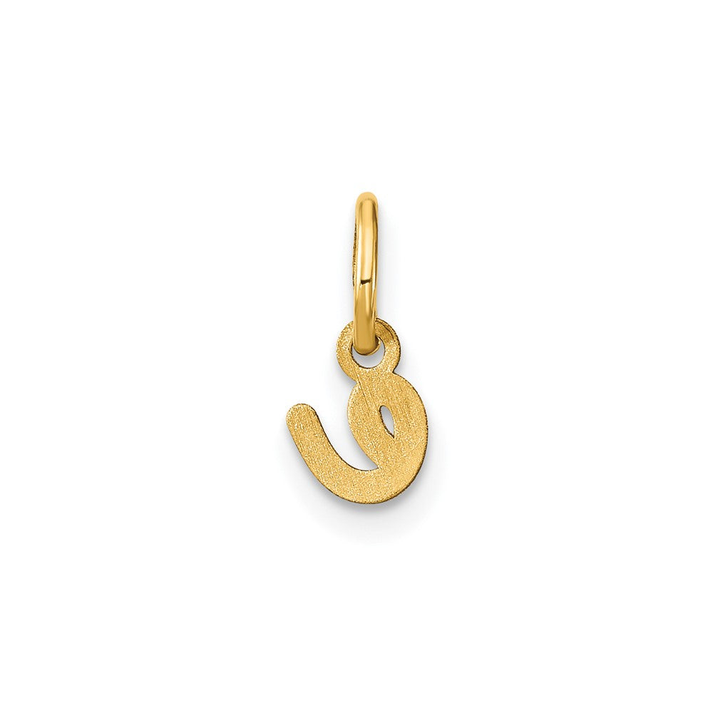 10KY Lower case Letter E Initial Charm