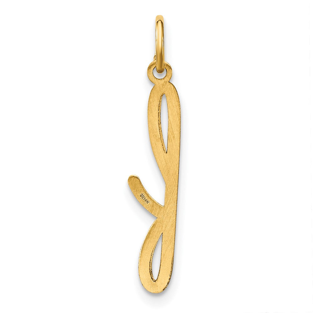 10KY Lower case Letter F Initial Charm