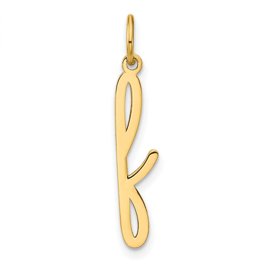 10KY Lower case Letter F Initial Charm