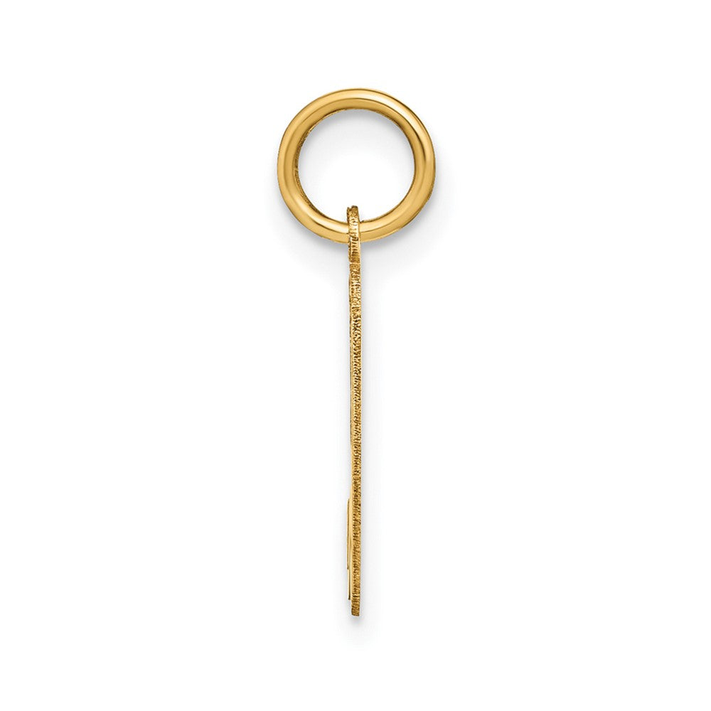 10KY Lower case Letter H Initial Charm