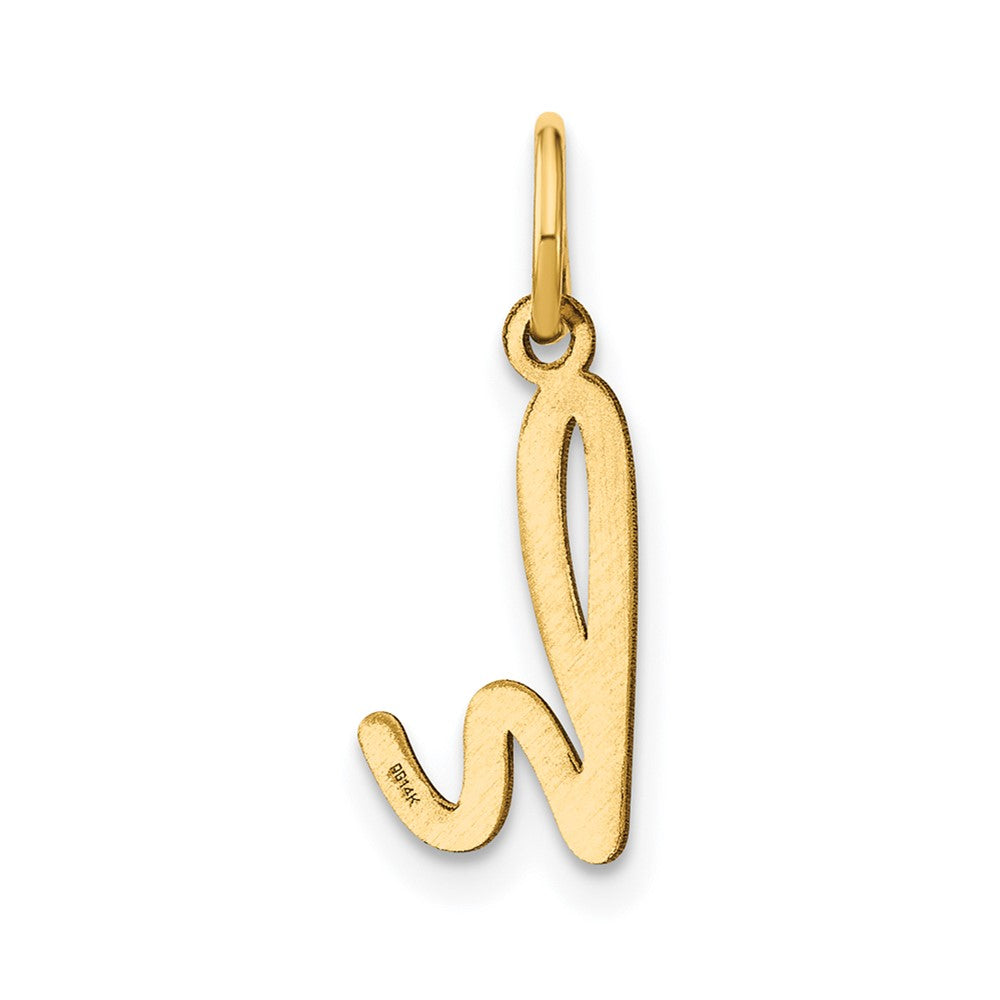 10KY Lower case Letter H Initial Charm