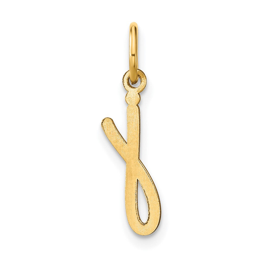 10KY Lower case Letter J Initial Charm