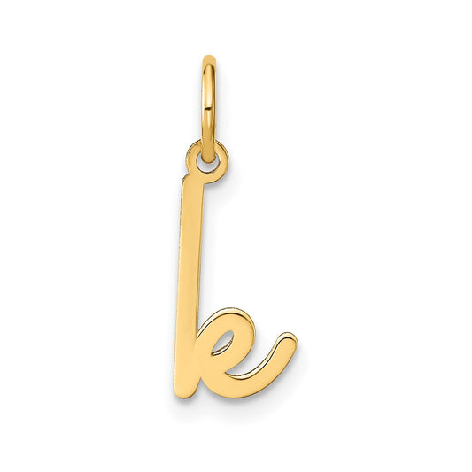 10KY Lower case Letter K Initial Charm