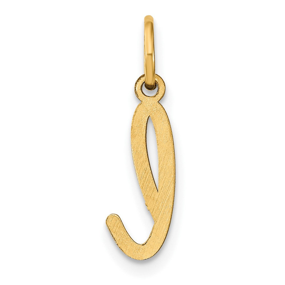 10KY Lower case Letter L Initial Charm