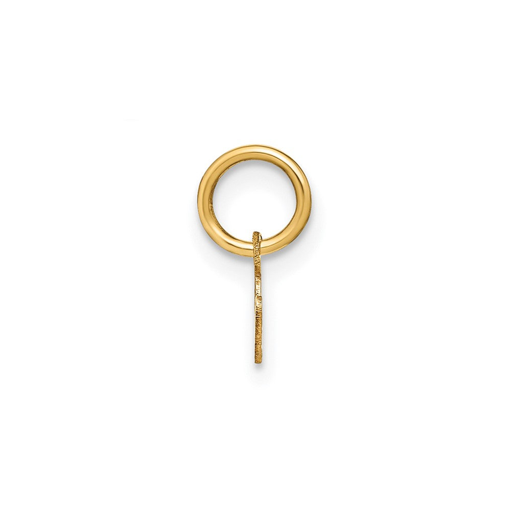 10KY Lower case Letter N Initial Charm