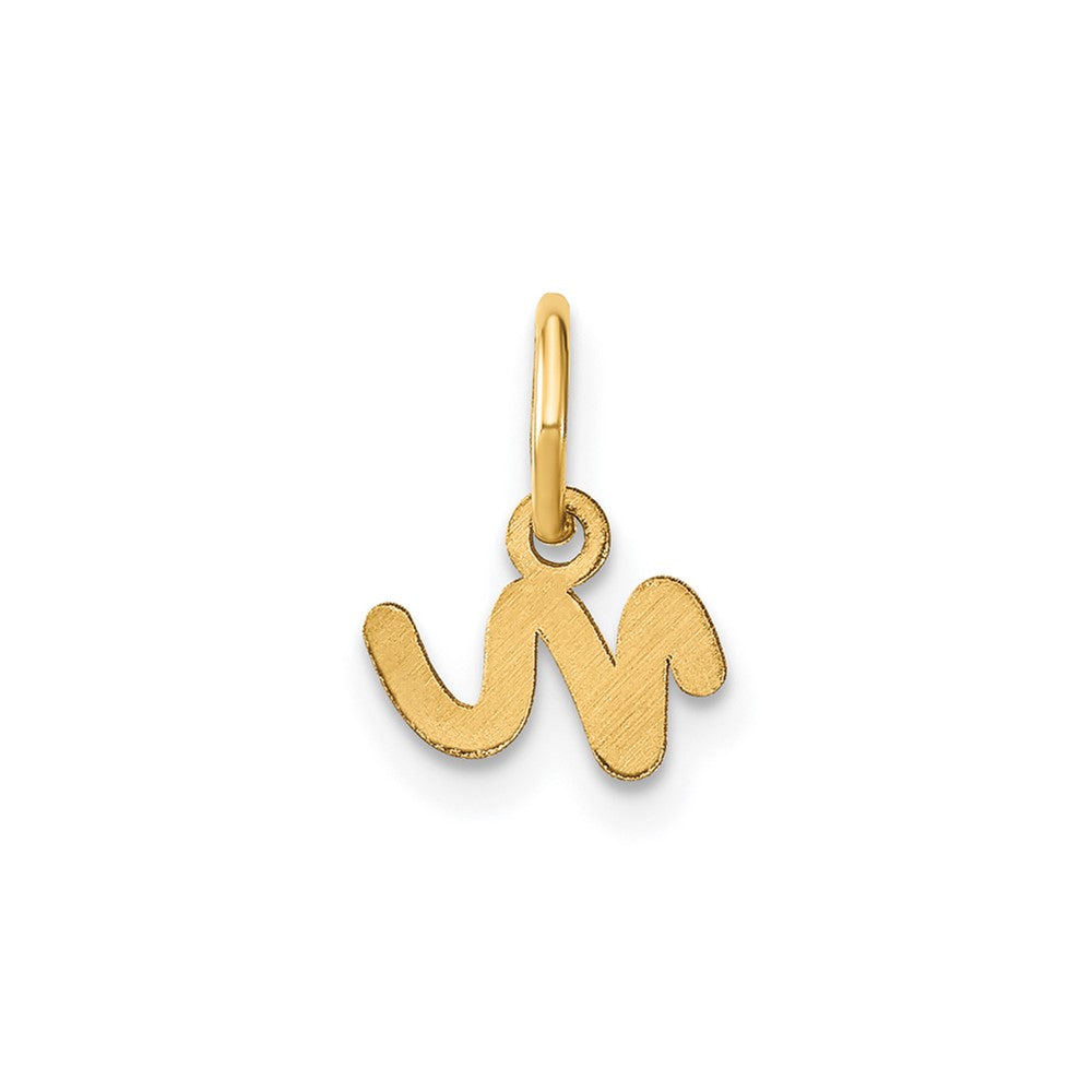 10KY Lower case Letter N Initial Charm