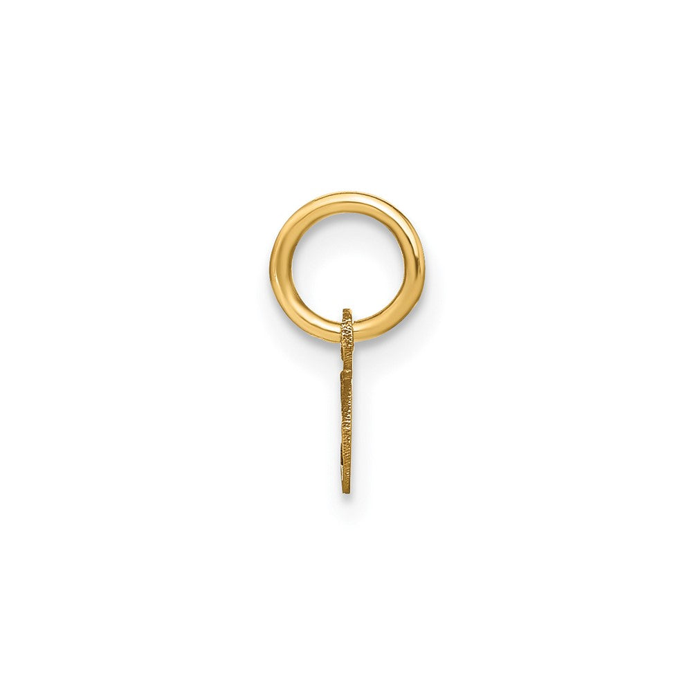 10KY Lower case Letter O Initial Charm