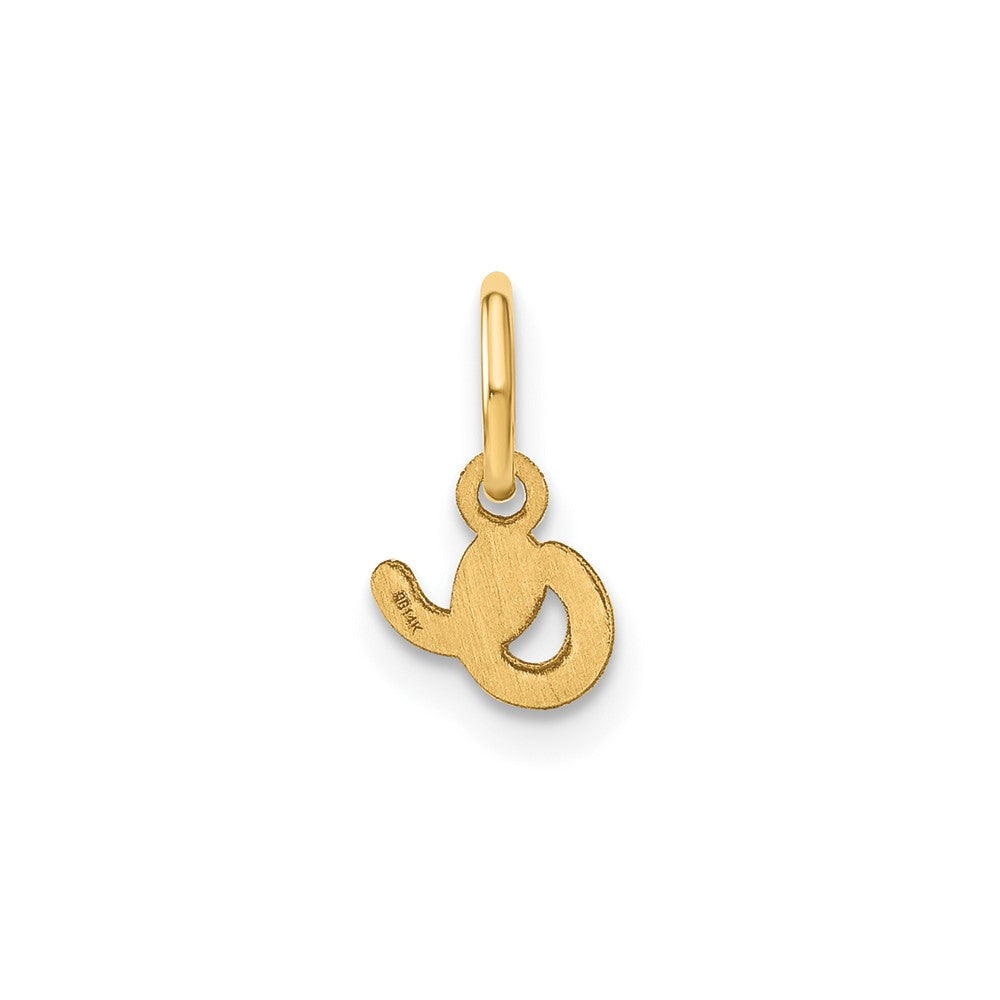 10KY Lower case Letter O Initial Charm