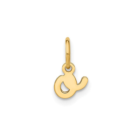 10KY Lower case Letter O Initial Charm