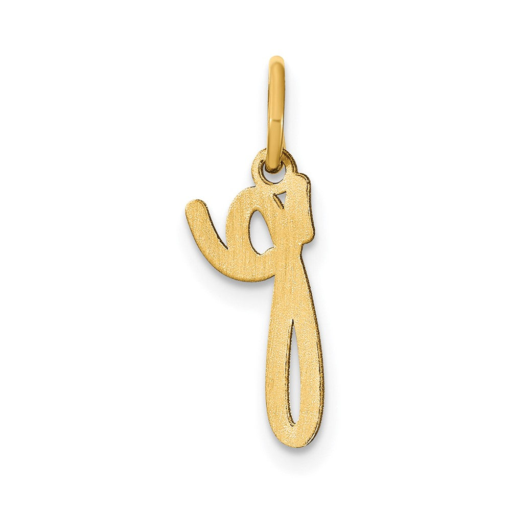 10KY Lower case Letter P Initial Charm