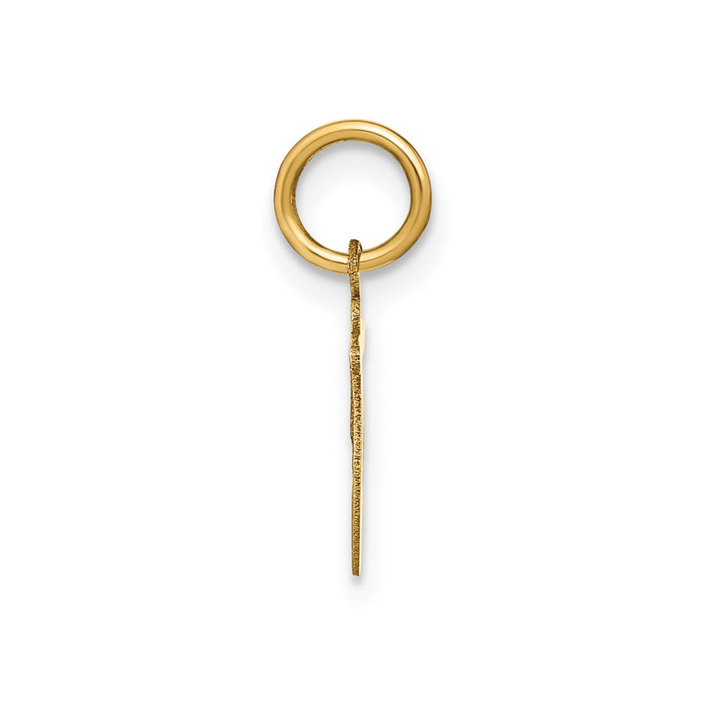 10KY Lower case Letter T Initial Charm