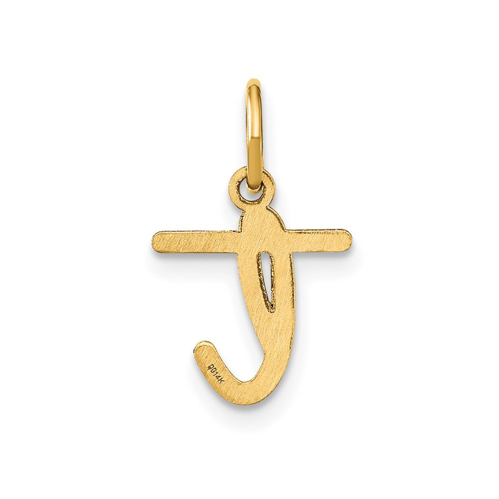 10KY Lower case Letter T Initial Charm