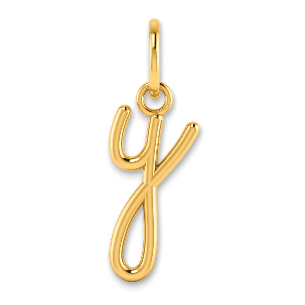 10KY Lower case Letter Y Initial Charm