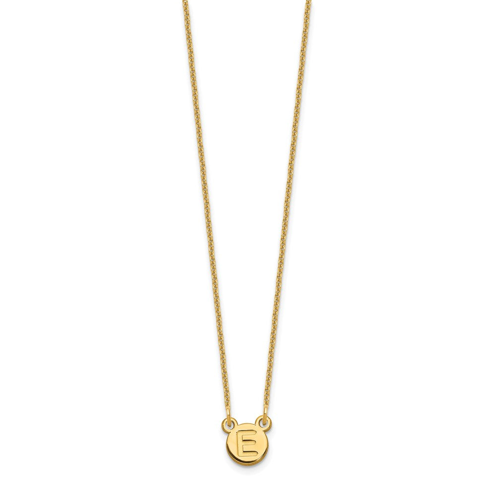 10k Yellow Gold 1 Letter Bubble Necklace