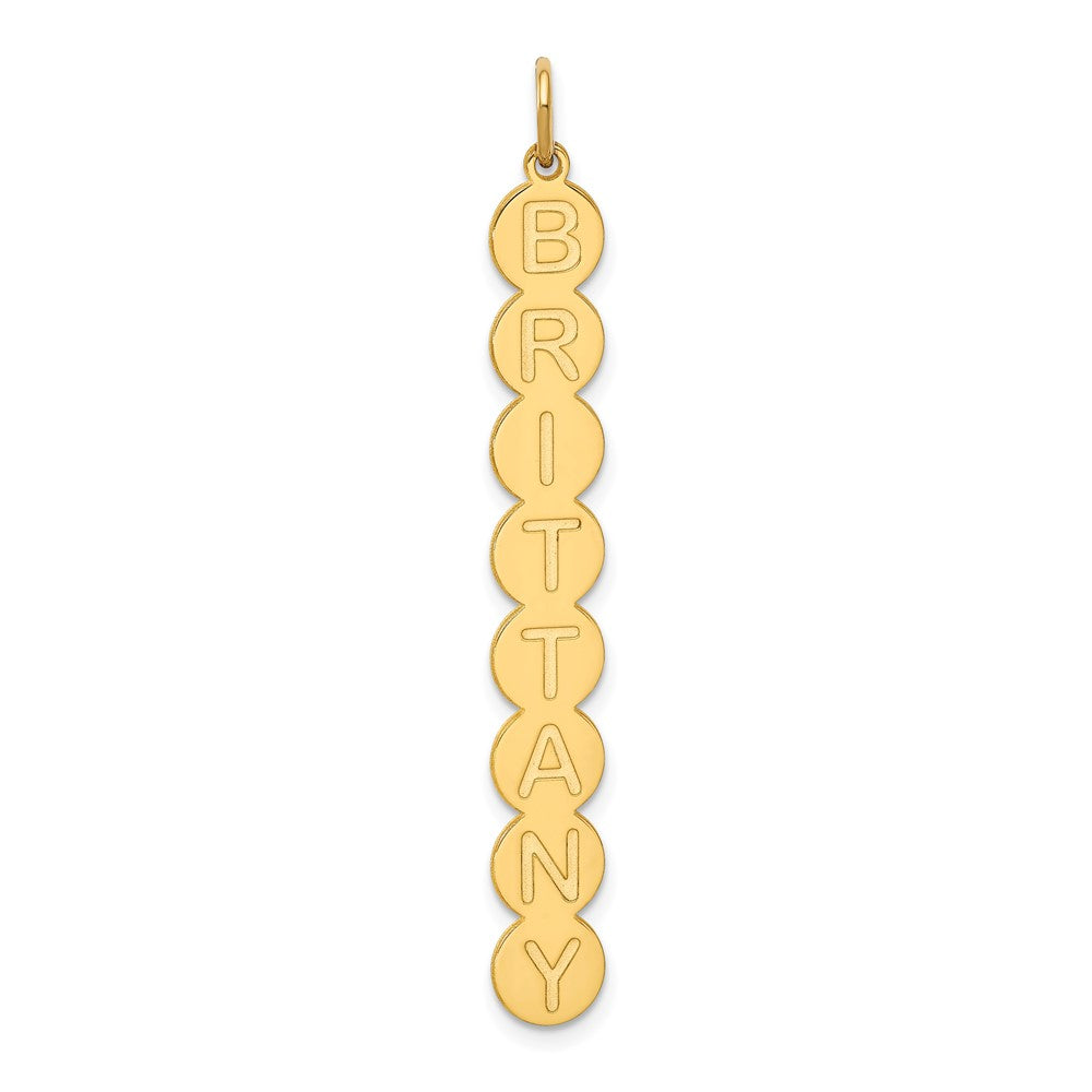 10k Yellow Gold Yellow Gold 8 Letter Bubble Pendant