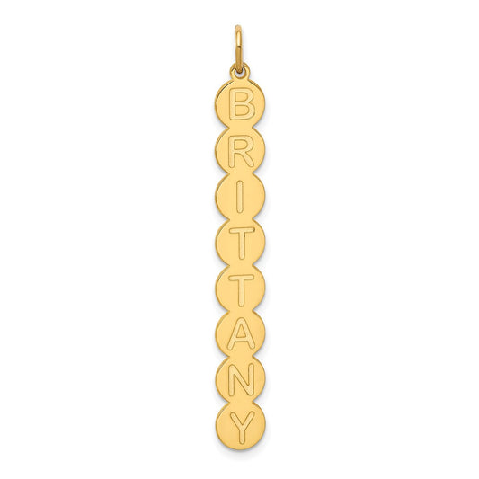 10k Yellow Gold Yellow Gold 8 Letter Bubble Pendant