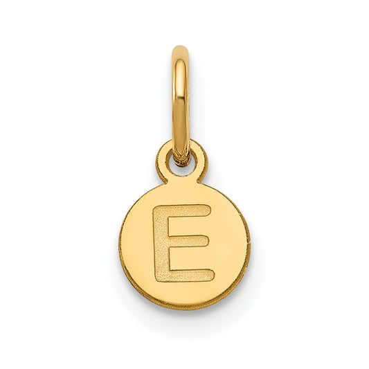 10k Yellow Gold  1 Letter Bubble Pendant