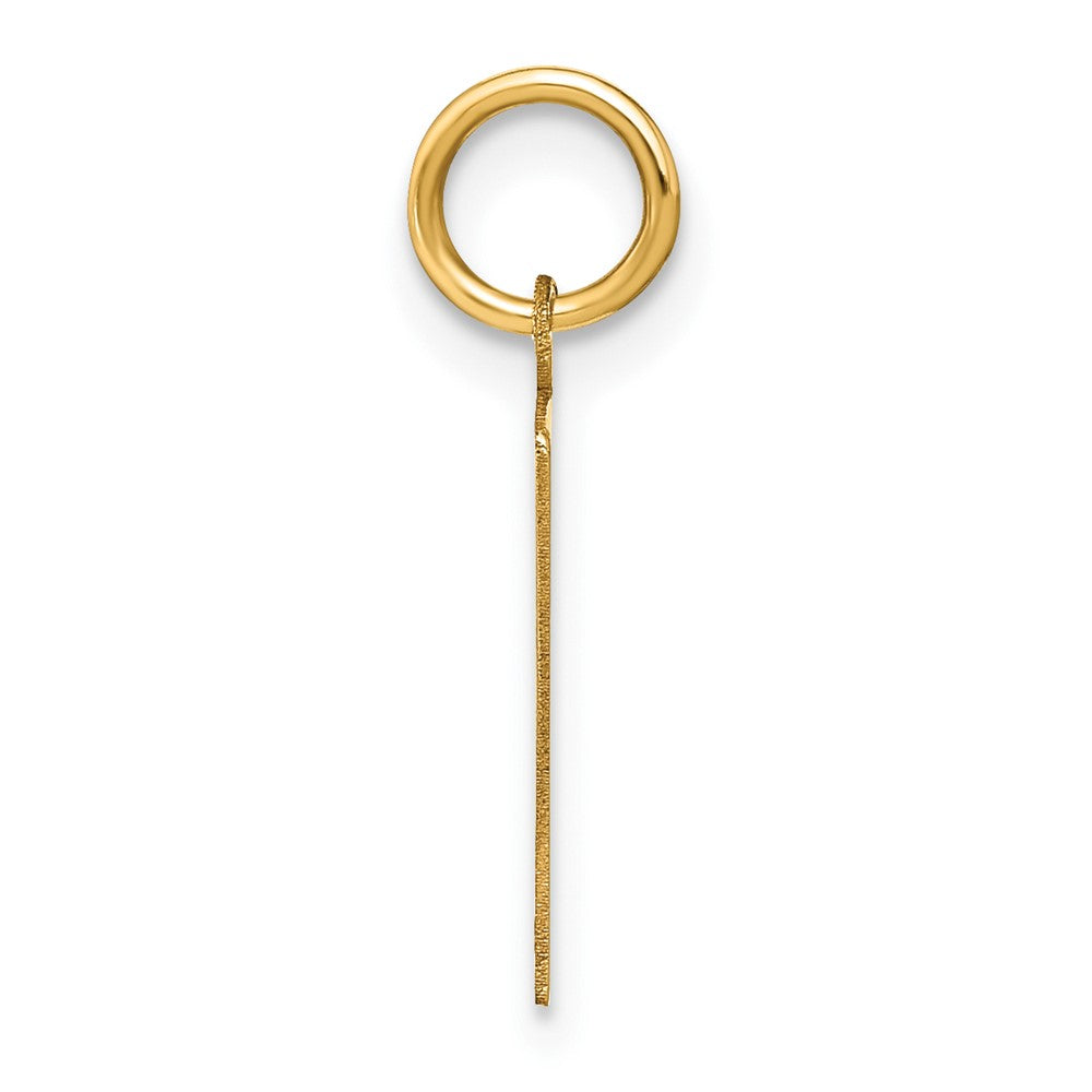 10k Yellow Gold Letter F Initial Pendant