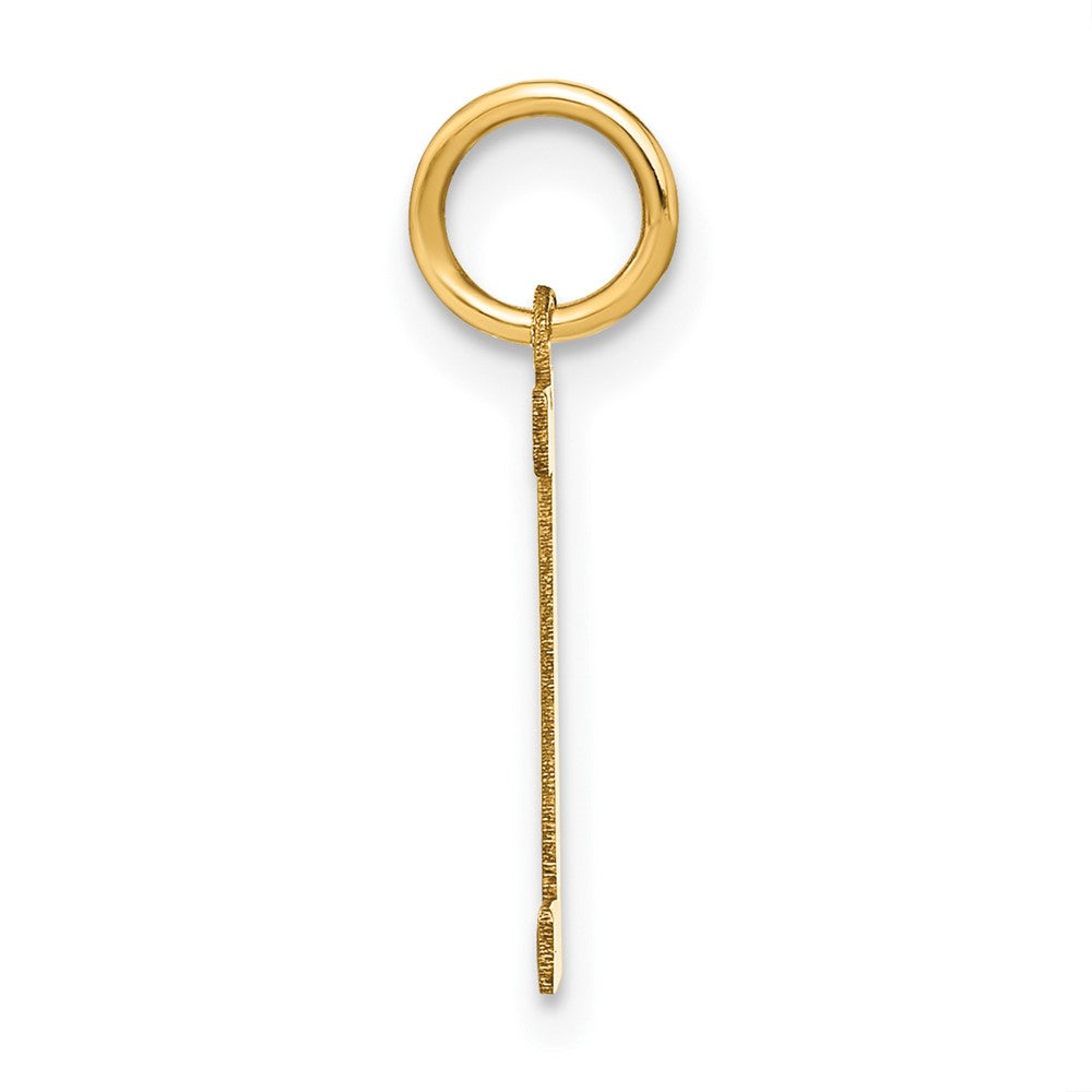 10k Yellow Gold Letter I Initial Pendant