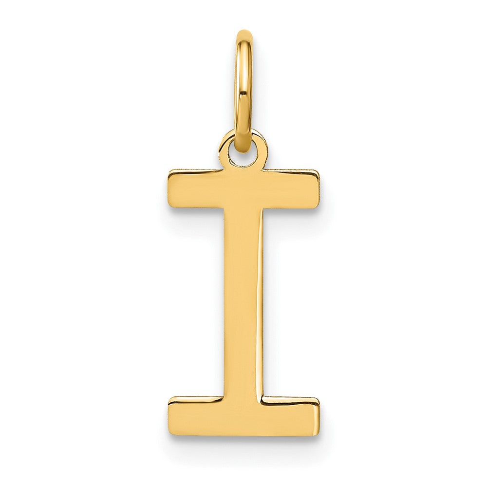 10k Yellow Gold Letter I Initial Pendant
