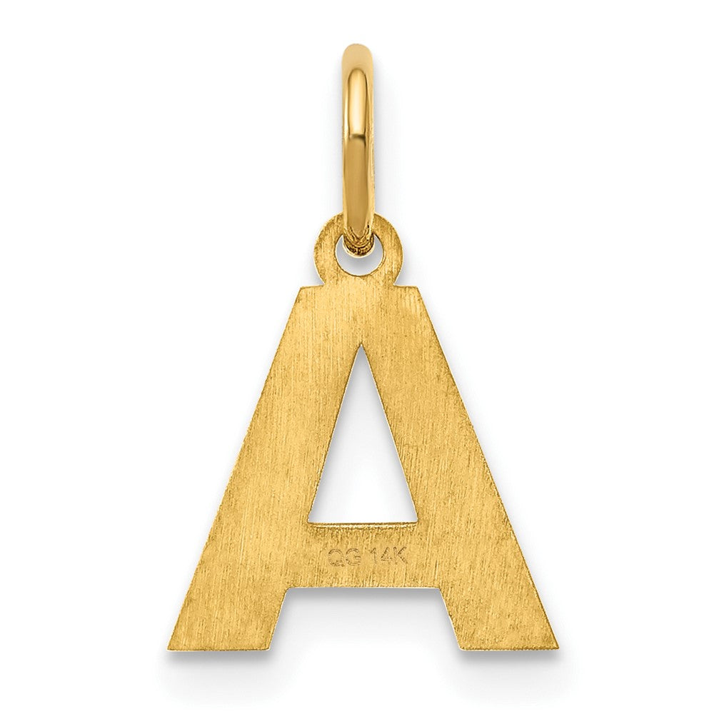 10ky Letter A Initial Pendant