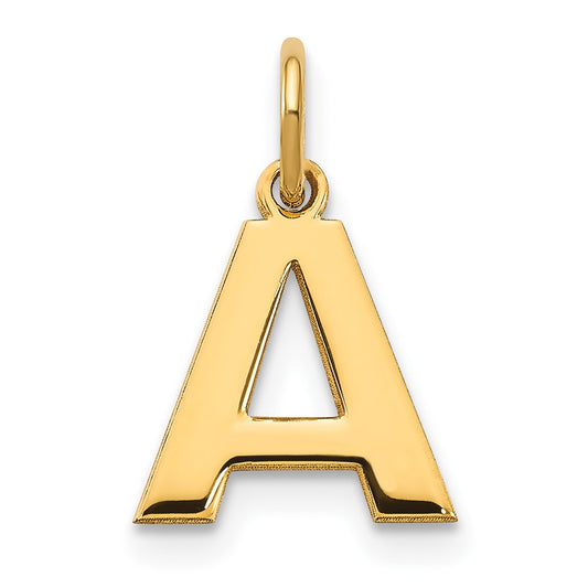 10ky Letter A Initial Pendant